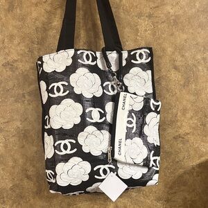 Homemade Floral Tote and matching wristlet